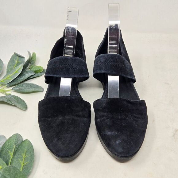 EILEEN FISHER Suede Platform Mary Jane Shoes Size 9 - Picture 3 of 8